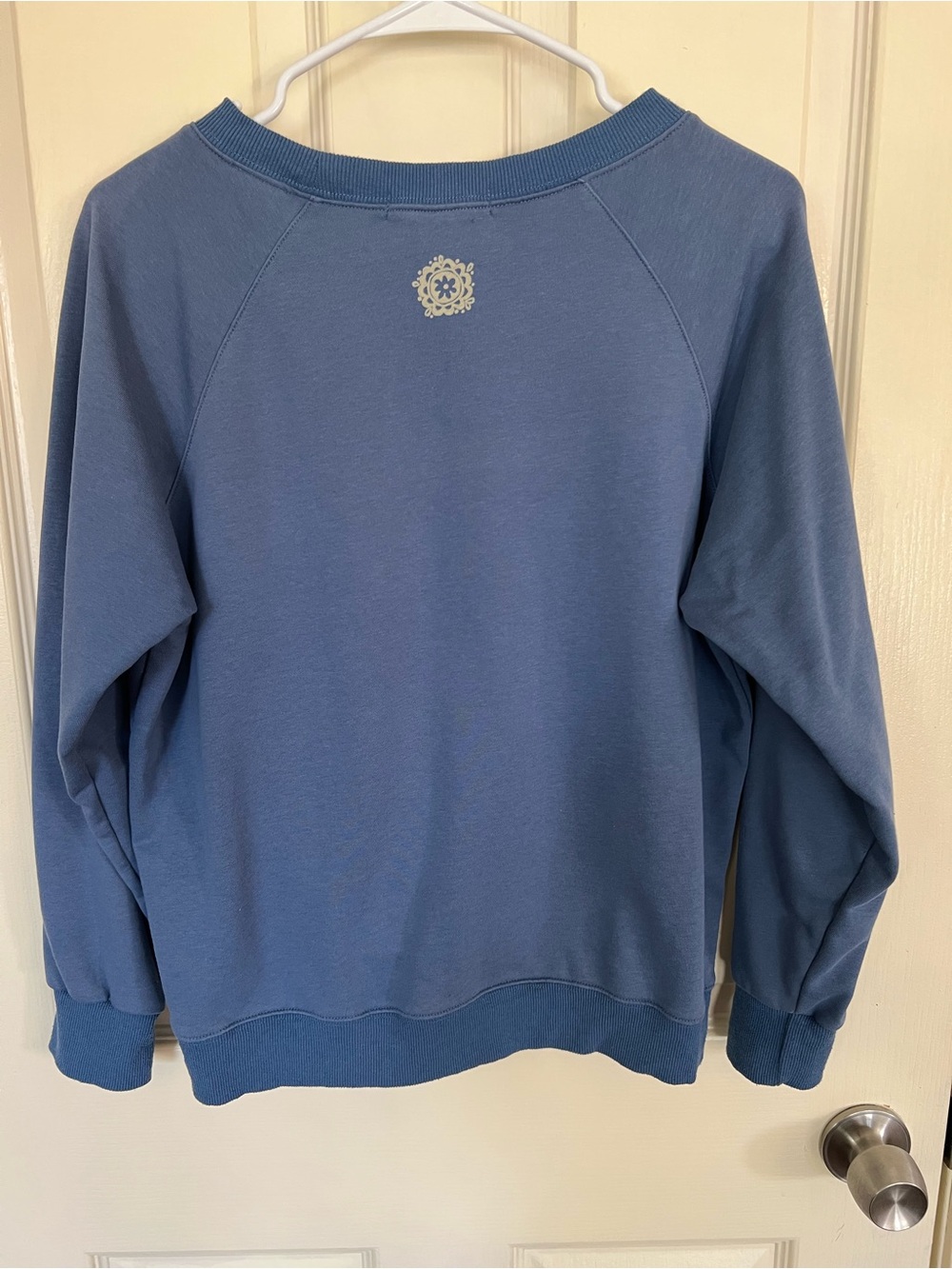Natural Life Let’s Just Go Graphic Sweatshirt Blue Adventure Pullover Size M - Picture 9 of 10